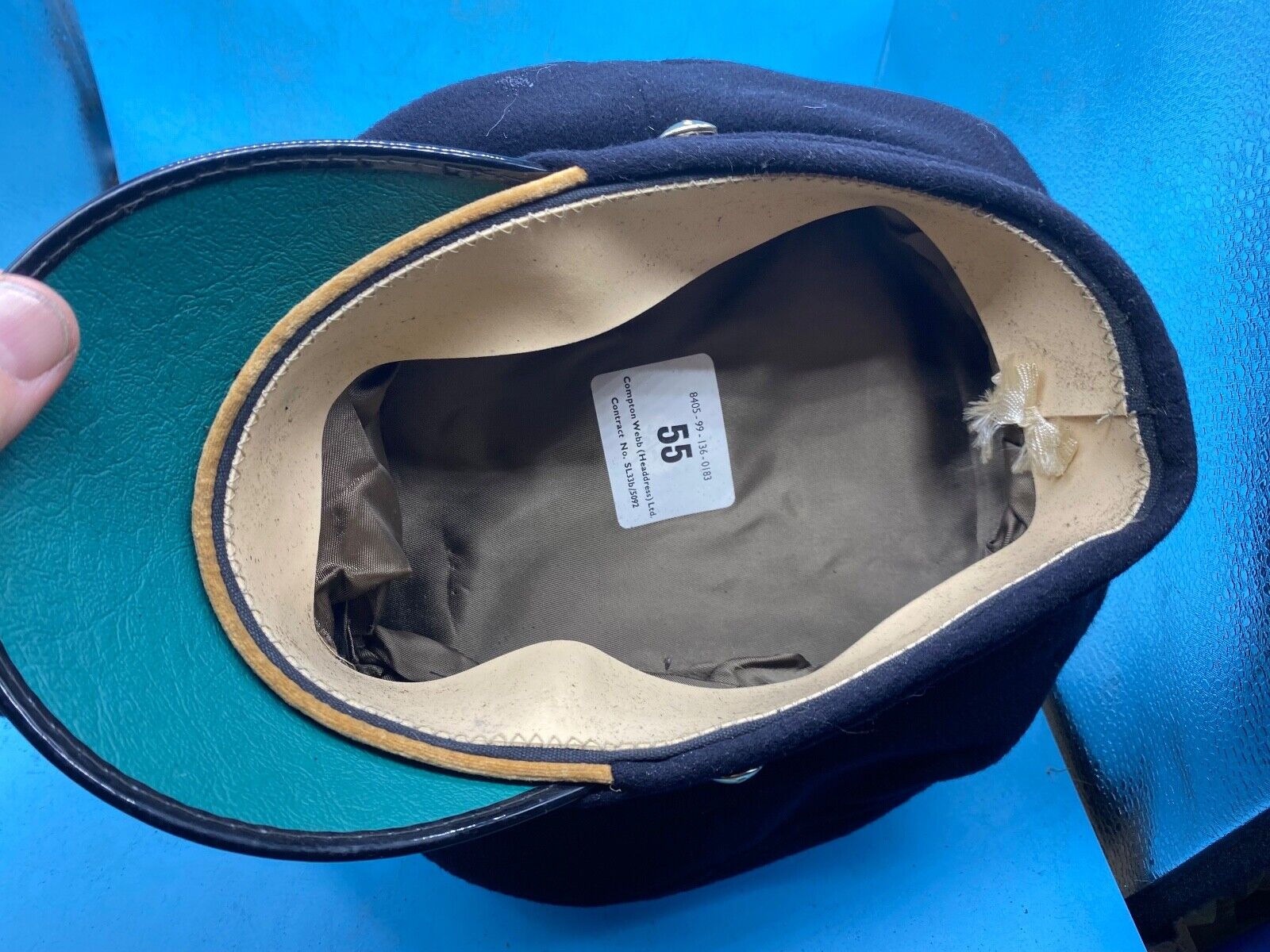 Original British Army / Royal Signals Peaked Cap - Size 55 - The Militaria Shop