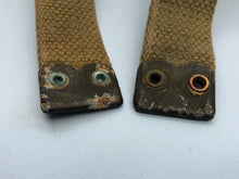 Load image into Gallery viewer, Original WW2 British Army Tan Webbing Shoulder Strap 37 Pattern - 1945 Dated
