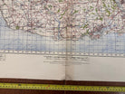 Original WW2 British Army GSGS OS Map of Wales - Pontypridd & Barry - The Militaria Shop