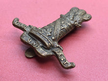 Load image into Gallery viewer, Original WW2 British Army Cap Badge - The 11th Hussars Regiment
