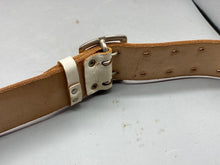 Load image into Gallery viewer, Clean East German Police Officer&#39;s White Leather Belt with Steel Buckle
