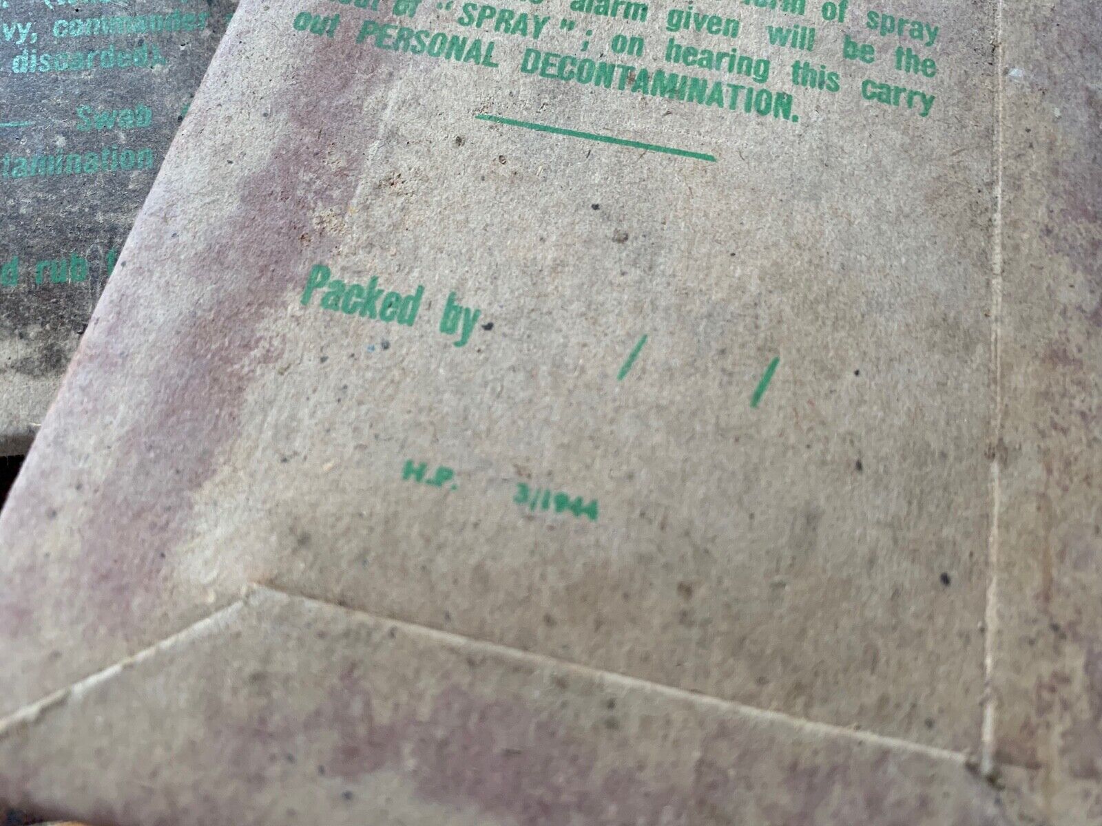 Genuine WW2 British Military Army Eye Shields Anti-Gas - 1944 Dated - The Militaria Shop
