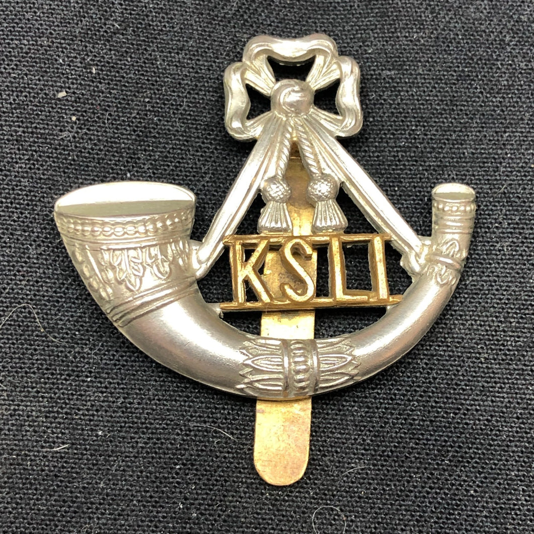 Original WW2 British Army Cap Badge - King's Shropshire Light Infantry - The Militaria Shop