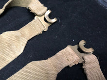 Load image into Gallery viewer, Original WW2 British Army 37 Pattern Khaki L-Straps Webbing - Wartime Dated
