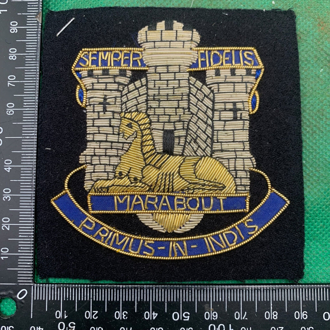 British Army Bullion Embroidered Blazer Badge - Devonshire & Dorset Regiment