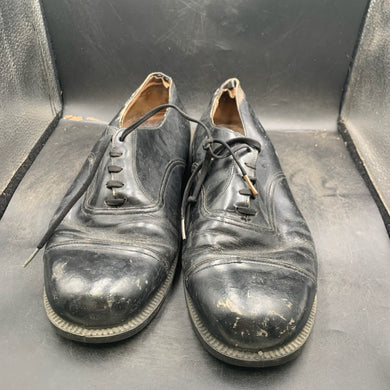 Genuine British Army Black Leather Dress Shoes - Size UK 9 L - The Militaria Shop