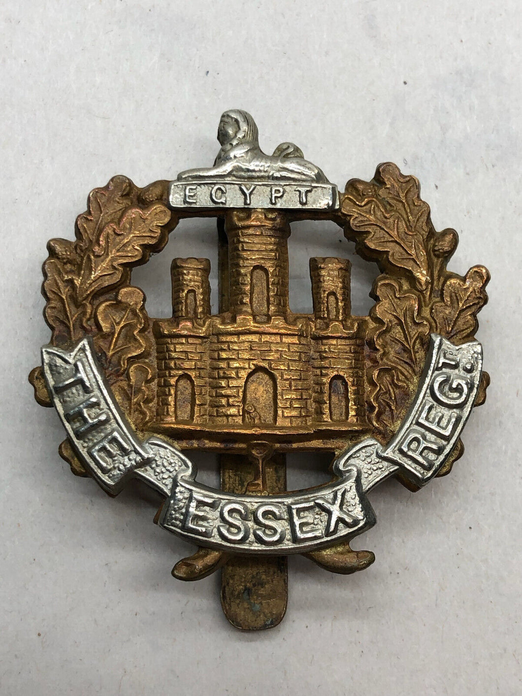 Original WW2 British Army Cap Badge - The Essex Regiment