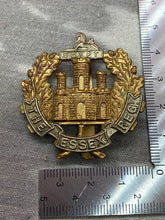 Load image into Gallery viewer, Original British Army WW1 / WW2 The Essex Regiment Cap Badge
