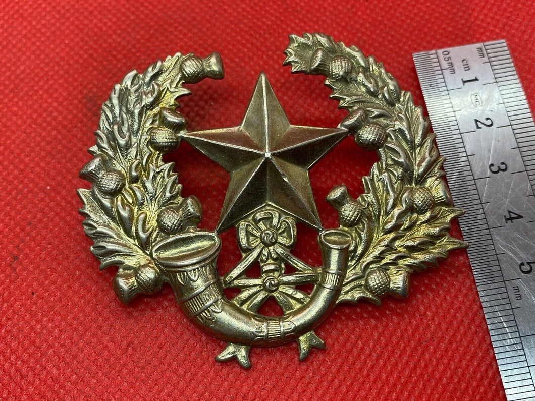 WW1 / WW2 British Army Cameronians Scottish Highland Regiment Cap Badge