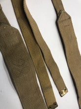 Load image into Gallery viewer, Original WW2 37 Patternn Webbing British Army L Strap Set - WW2 Dated
