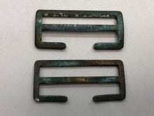 Load image into Gallery viewer, Original WW2 British Army Small Pack / Large Pack Strap Brass Buckles
