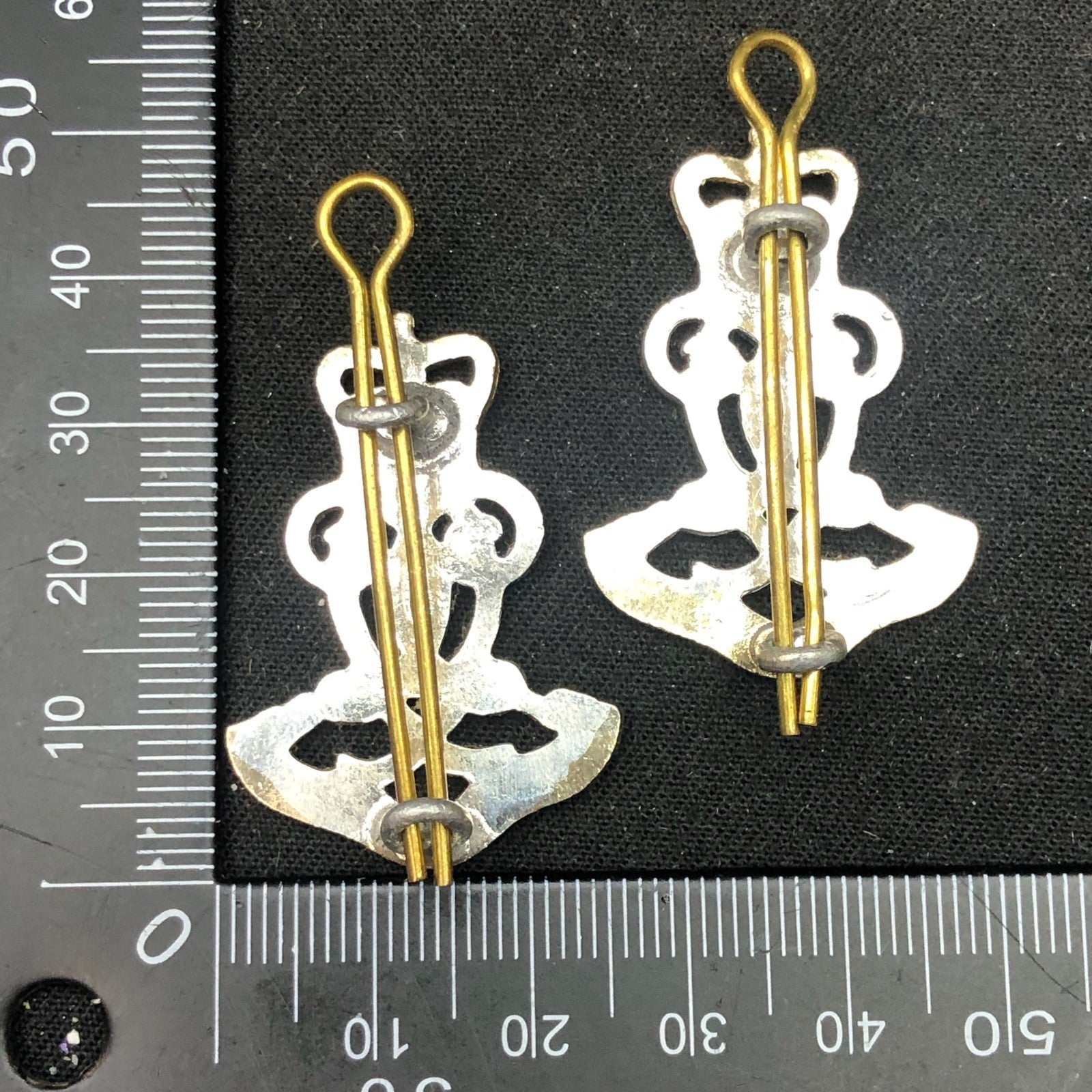 Original British Collar Badge Pair - The Queen's Own Hussars - The Militaria Shop
