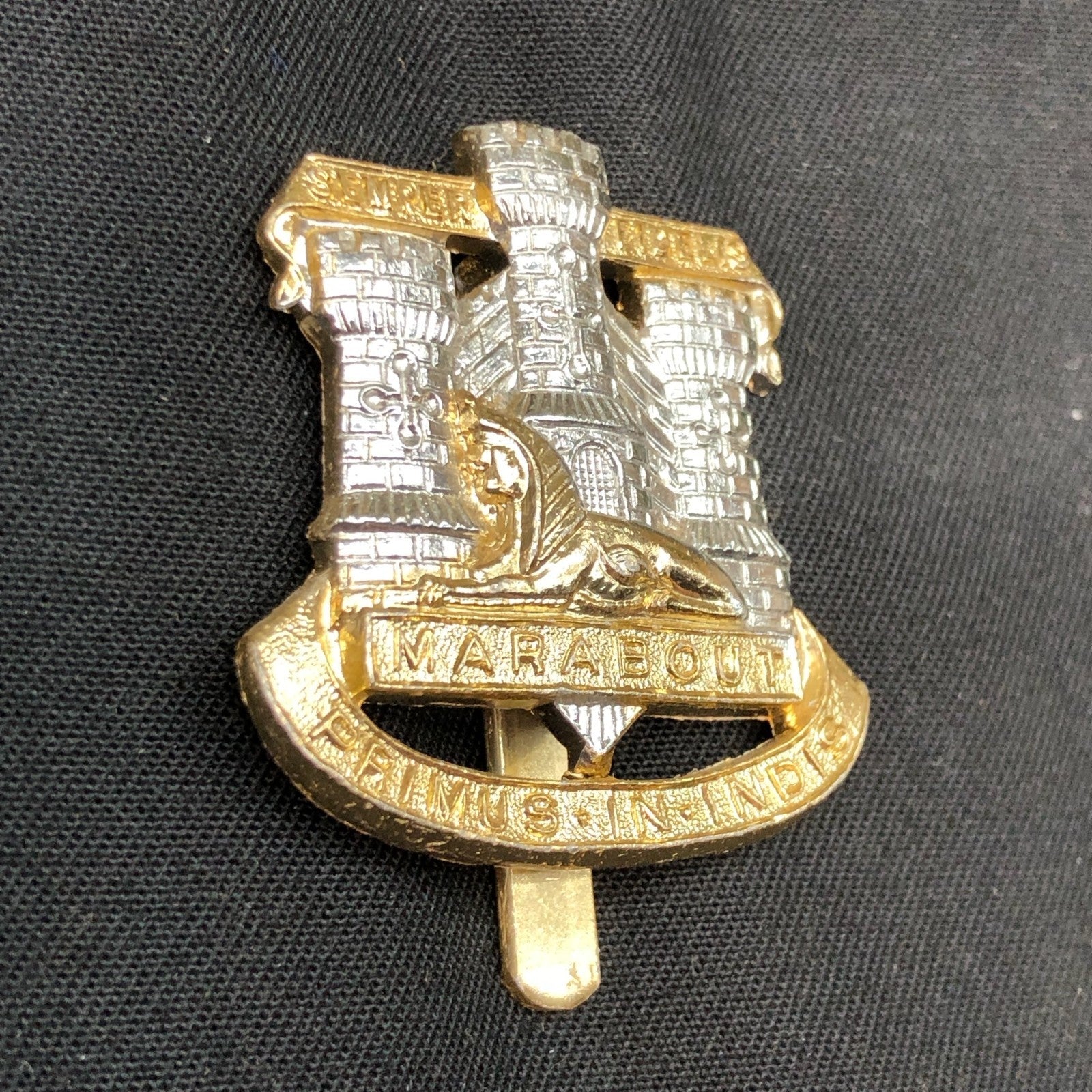 Original British Staybrite Army Cap - Dorset Regiment - The Militaria Shop