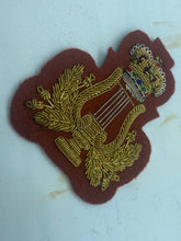 Load image into Gallery viewer, Original British Army Musicians Dress Uniform Bullion Sleeve Badge
