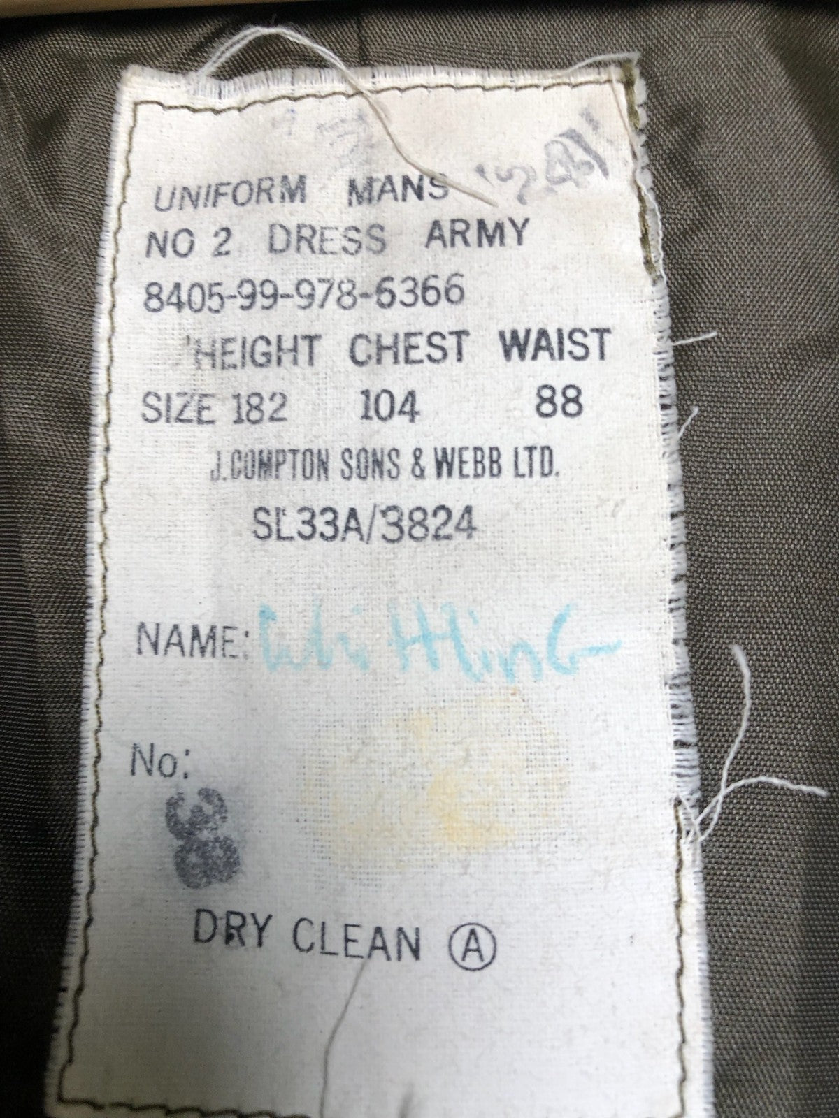Grade 1 Used British Army No.2 Dress Uniform Jacket - Size 182/104/88 - The Militaria Shop