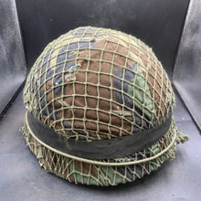 Load image into Gallery viewer, Genuine Dutch Army M53 Euroclone of WW2 US M1 Camouflaged Helmet &amp; Liner Set - The Militaria Shop
