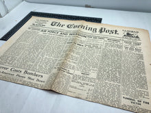 Lade das Bild in den Galerie-Viewer, Originales britisches Zeitungstrikot aus dem 2. Weltkrieg zur Besetzung der Kanalinseln – Februar 1944 
