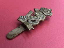 Load image into Gallery viewer, Original WW2 British Army Cap Badge - 13th Hussars
