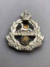 Charger l&#39;image dans la galerie, Original WW2 British Army East Lancashire Regiment Cap Badge
