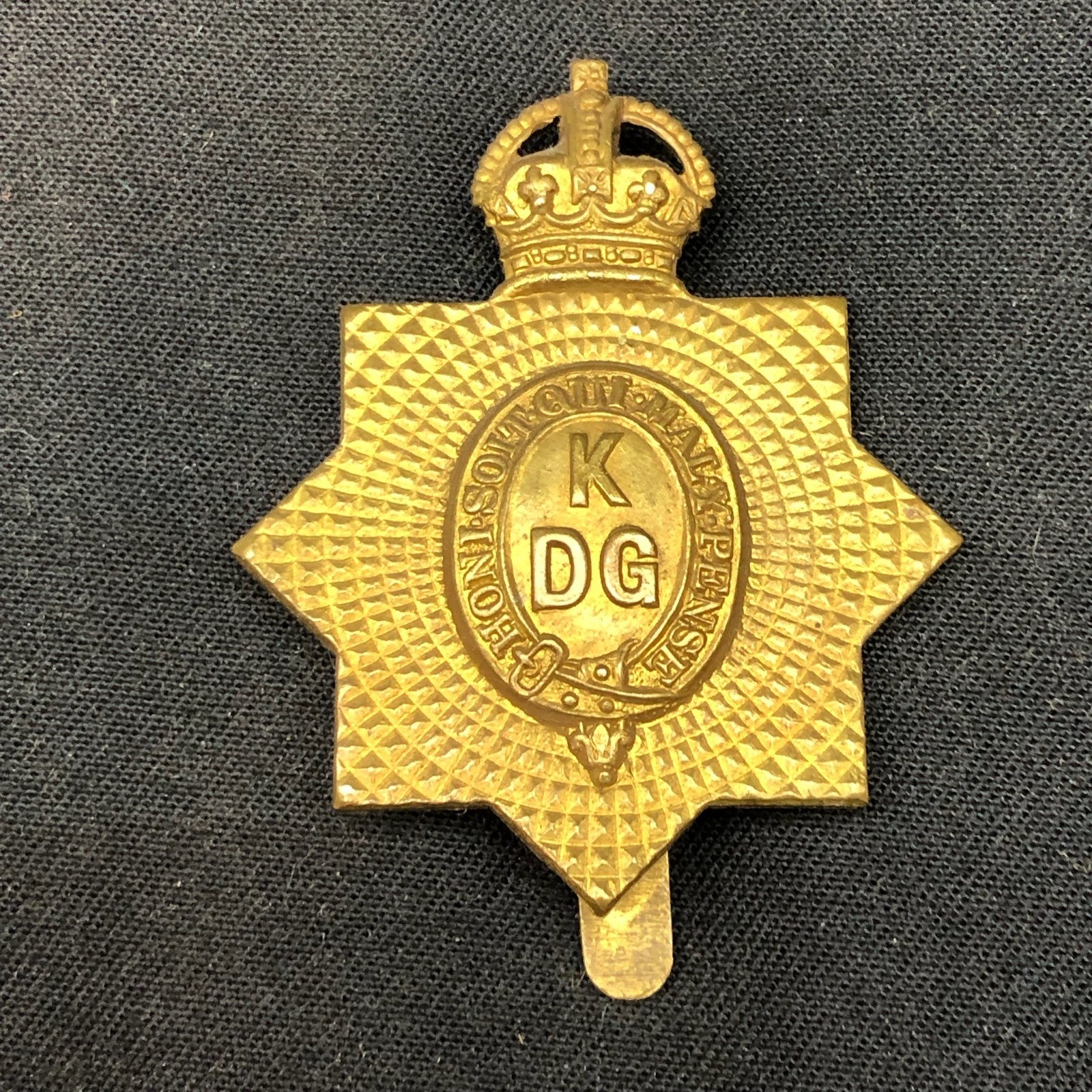 Original WW1 British Army Cap Badge - 1st ( King's ) Dragoon Guards - The Militaria Shop