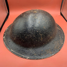 Load image into Gallery viewer, Original WW2 Mk2 British Army Brodie Combat Helmet &amp; Liner Set
