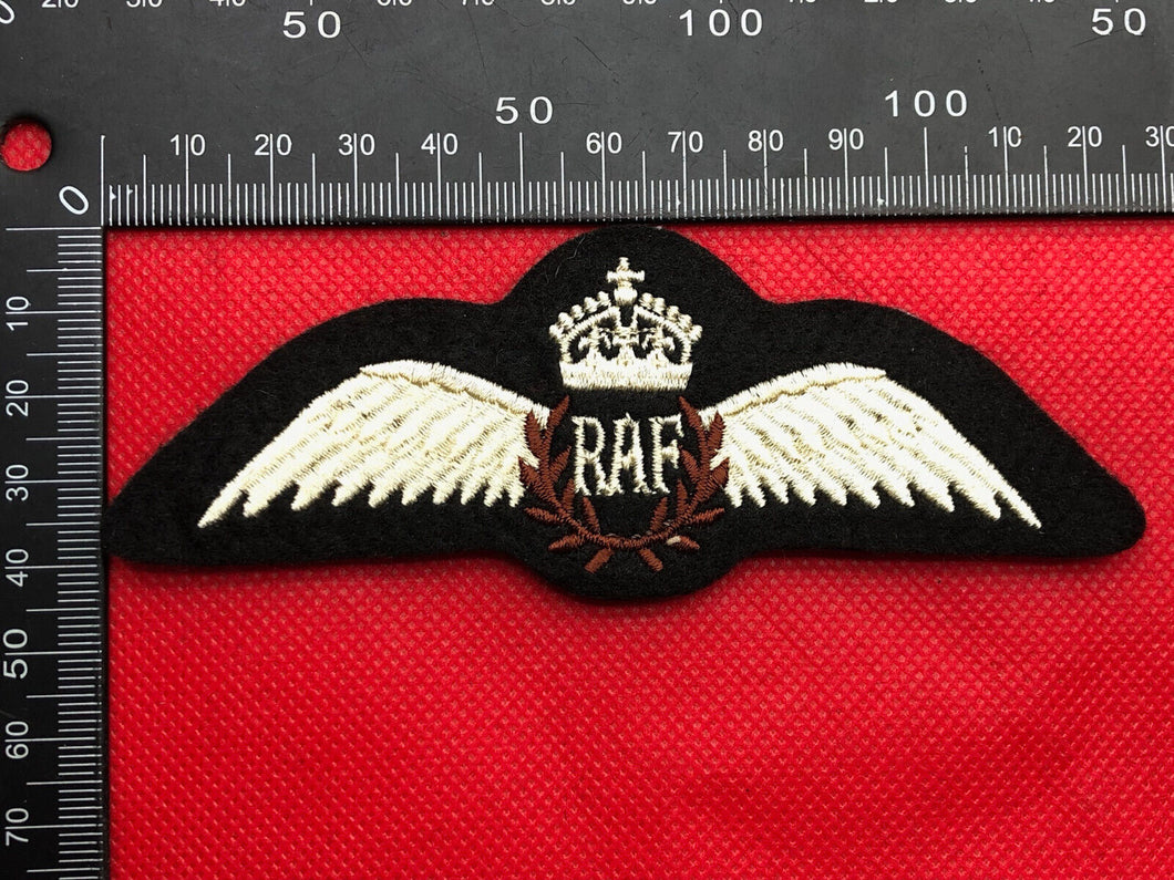 British Royal Air Force RAF WW2 Pilots Wings Kings Crown