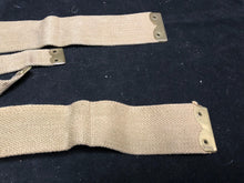 Load image into Gallery viewer, Original WW2 British Army 37 Pattern Khaki L-Straps Webbing - Wartime Dated
