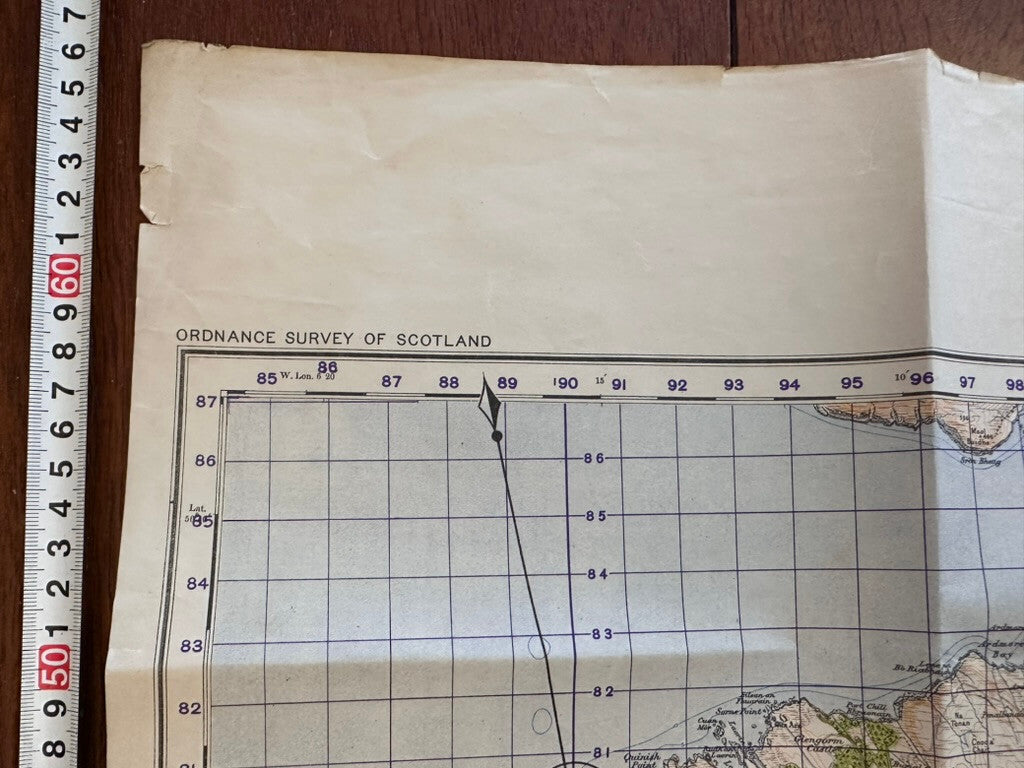 Original WW2 British Army GSGS Map of Scotland - Sound of Mull - The Militaria Shop