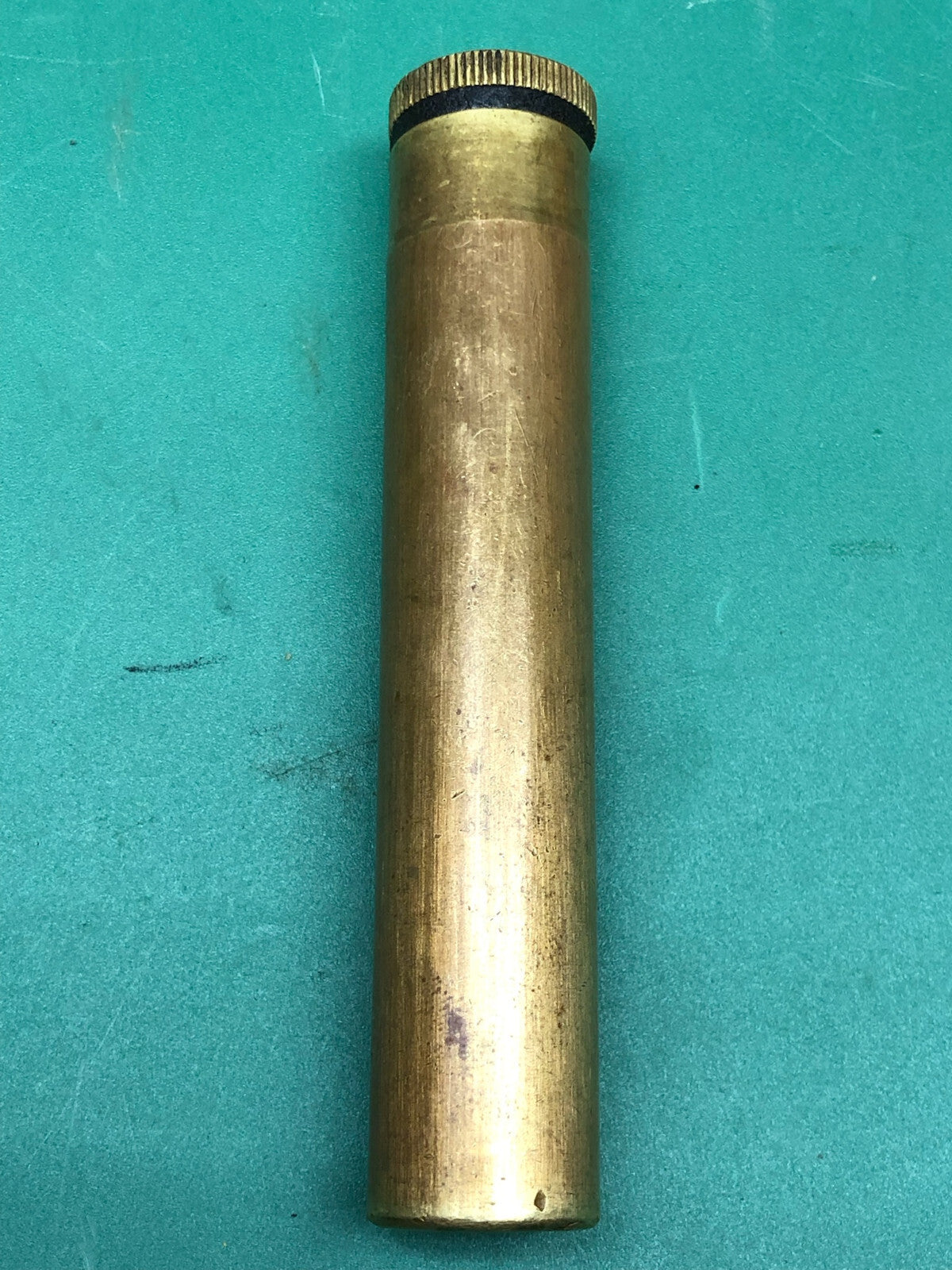 Original WW1 British Army SLME Lee Enfield Brass Oil Bottle - The Militaria Shop