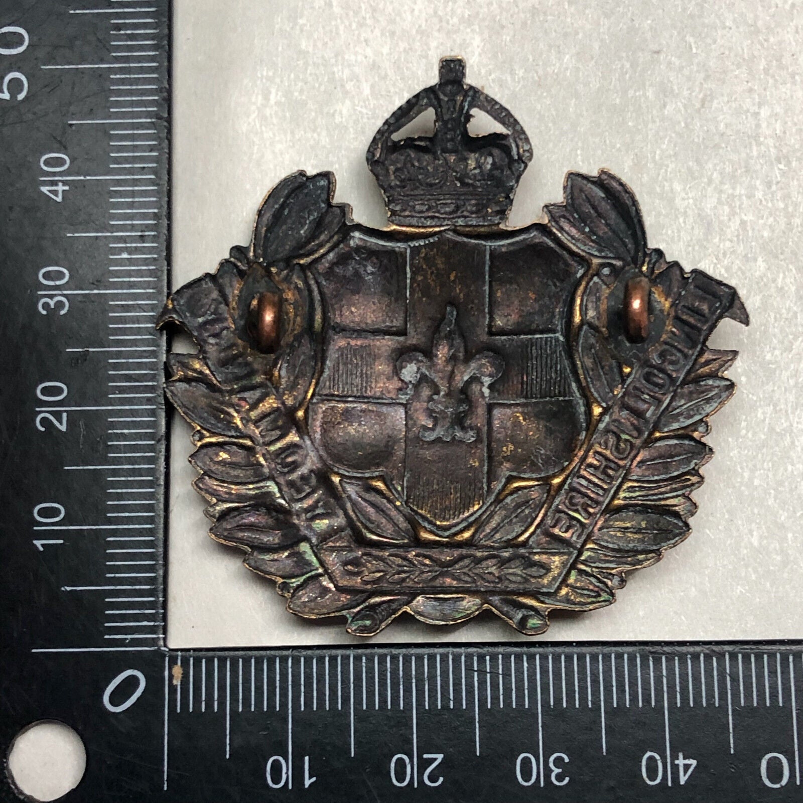 Original WW1 British Army Lincolnshire Yeomanry Cap Badge - The Militaria Shop