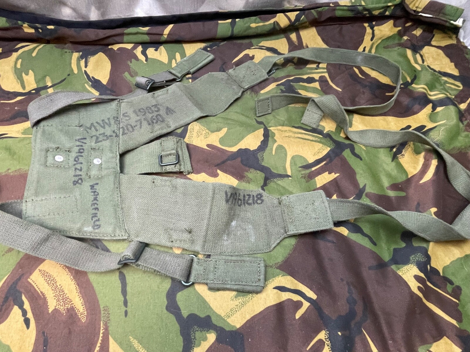 Original British Army 58 Pattern Webbing Yolk / Harness | For Sale ...