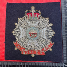 Load image into Gallery viewer, British Army Bullion Embroidered Blazer Badge - The Border Regiment
