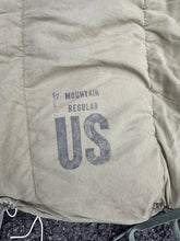 Load image into Gallery viewer, Original US Army Korea/Vietnam Era Sleeping Bag Mountain M1949 OD- Size Regular
