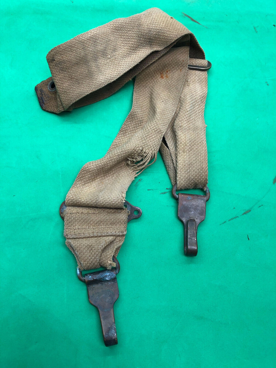 Original WW2 British Army Soldiers Gas Mask Bag Strap