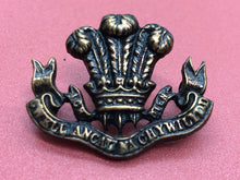 Load image into Gallery viewer, Genuine British Army Cap Badge Welsh Regiment Pre-1950
