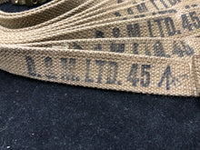 Charger l&#39;image dans la galerie, Original WW2 British Army 37 Pattern Equipment/Large Pack Strap - NOS 1945 Dated
