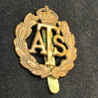 Original WW2 British Army Cap Badge - Auxiliary Territorial Service - The Militaria Shop