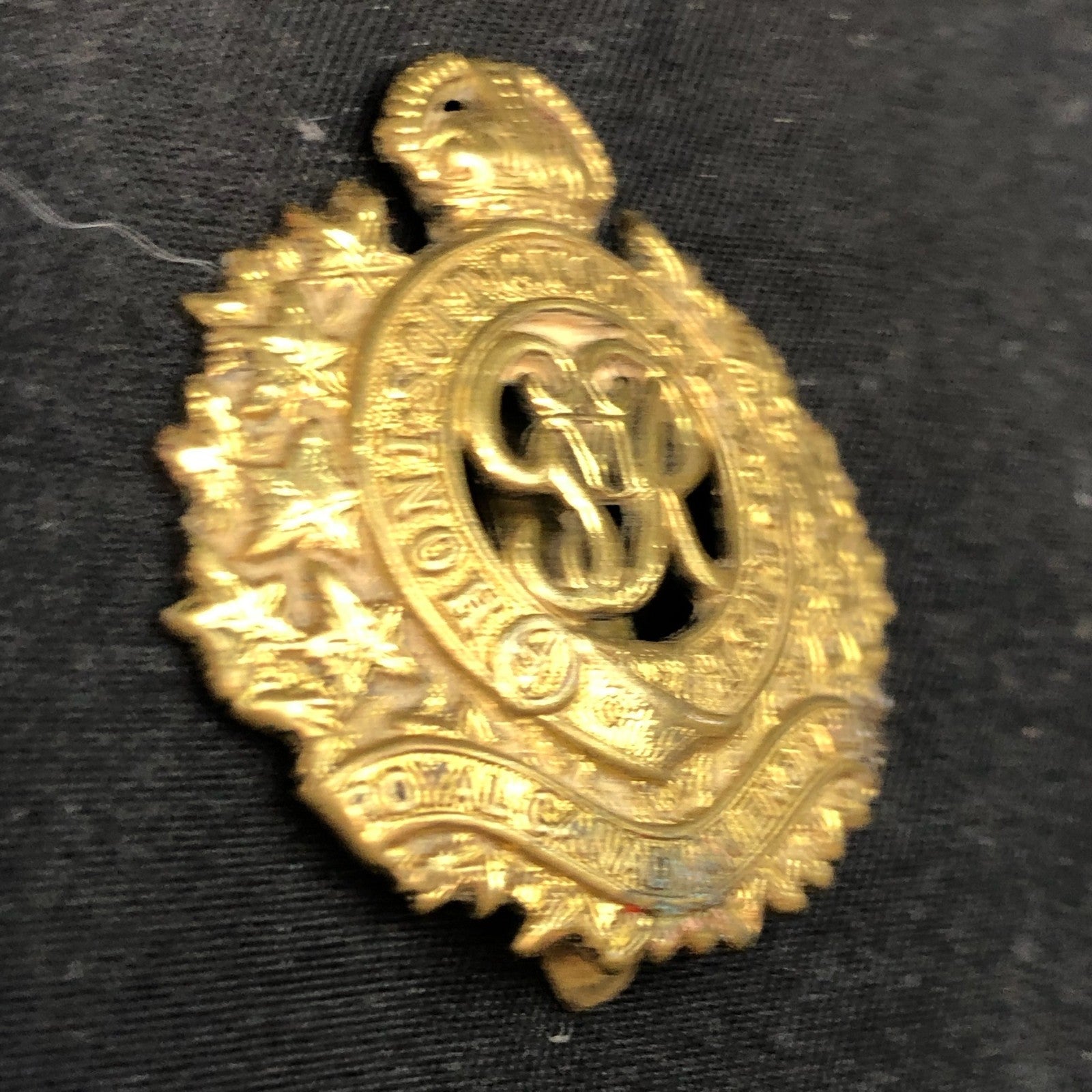 Original WW2 Canadian Army Cap Badge - Royal Canadian Engineers - The Militaria Shop