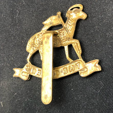 Load image into Gallery viewer, Original WW2 British Army Cap Badge - Queen&#39;s Royal Regiment (West Surrey) - The Militaria Shop
