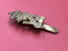 Load image into Gallery viewer, Original WW2 British Army Cap Badge - 13th Hussars
