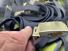1 x Original British Royal Navy Working Belt with Brass Buckle - 30mm x 100cm - The Militaria Shop