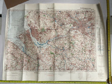 Load image into Gallery viewer, Original WW2 German Army Map of UK - Manchester / Liverpool / North West England
