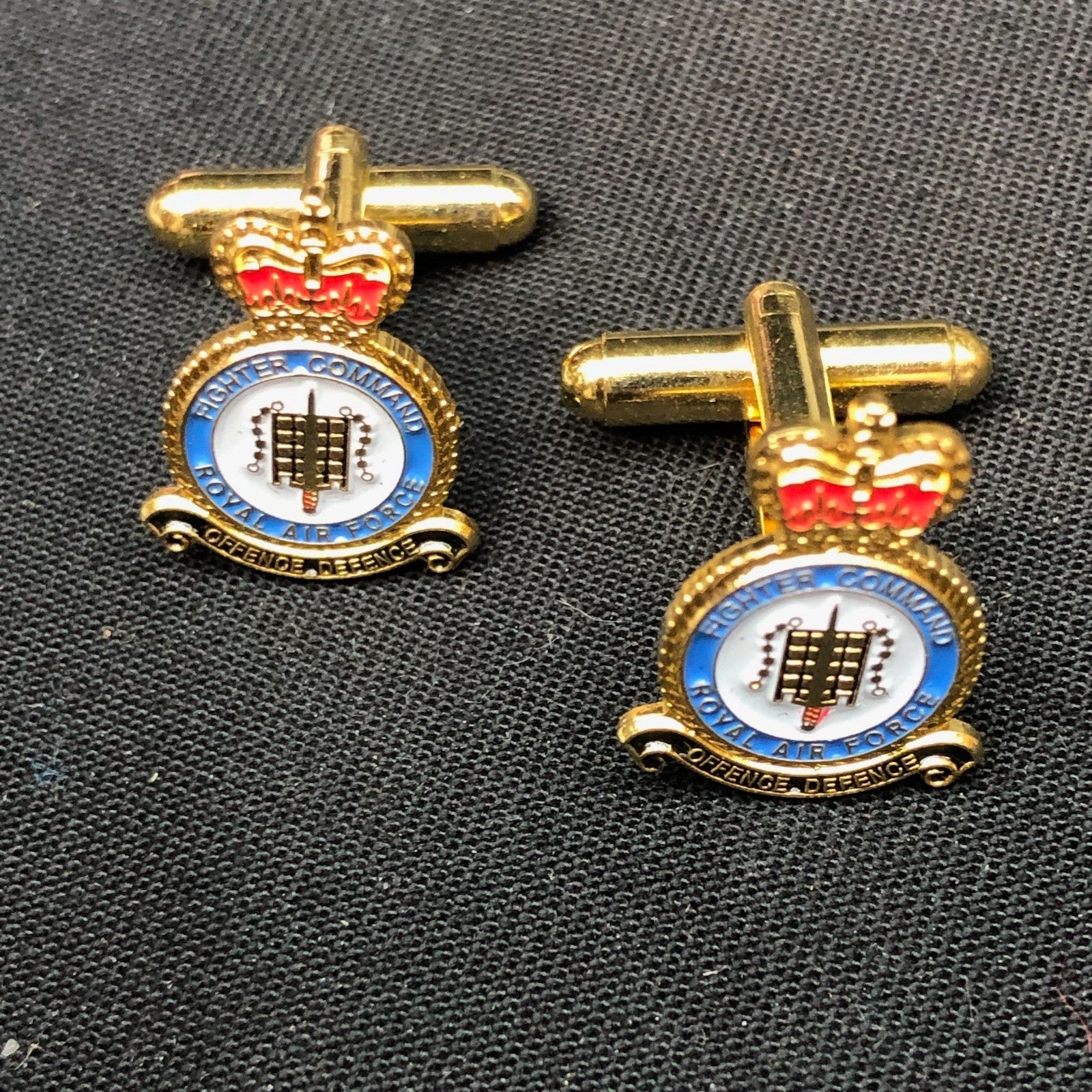British RAF Fighter Command Military Cufflinks Set - The Militaria Shop