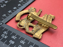 Load image into Gallery viewer, Original WW2 British Army Leicestershire Regiment Cap Badge
