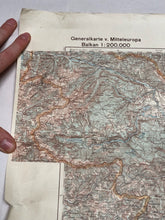 Load image into Gallery viewer, Original WW2 German Army Map of Slovakia - Ljubljana - 1940 Dated
