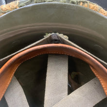 Load image into Gallery viewer, Genuine Dutch Army M53 Euroclone of US M1 Camouflaged Helmet &amp; Liner Set - The Militaria Shop
