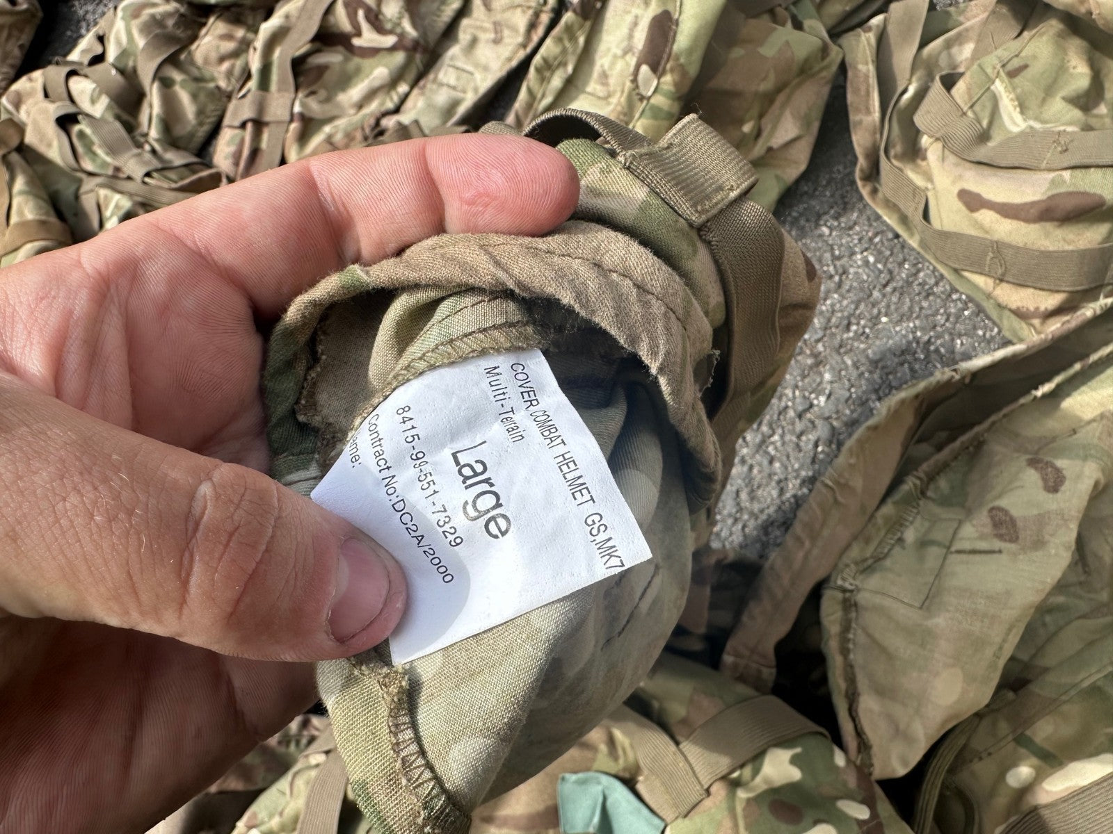 DEALER BULK LOT -50x MTP Camouflaged Covers Mk6 & Mk7 Mixed- Ideal for resale - The Militaria Shop