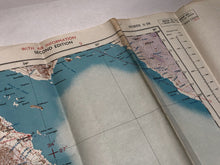 Charger l&#39;image dans la galerie, Original WW2 British Army / RAF Map Showing RAF Bases - Aswan Egypt
