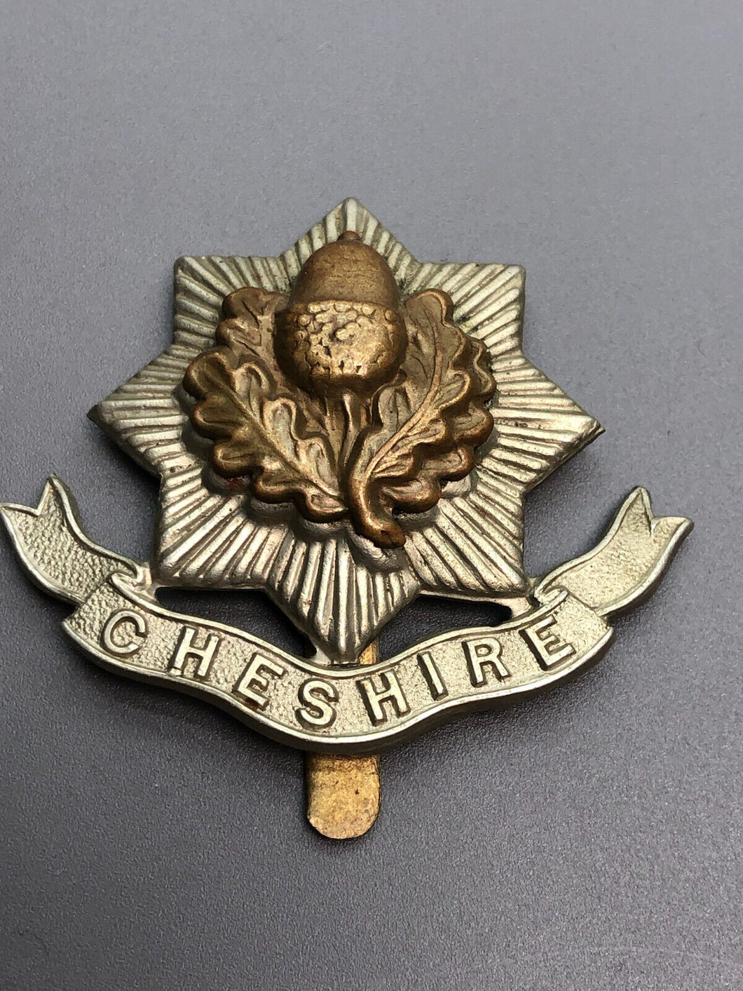 Original British Army WW2 Cheshire Regiment Cap Badge