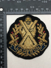 Load image into Gallery viewer, British Army Bullion Embroidered Blazer Badge - Cameron Highlanders
